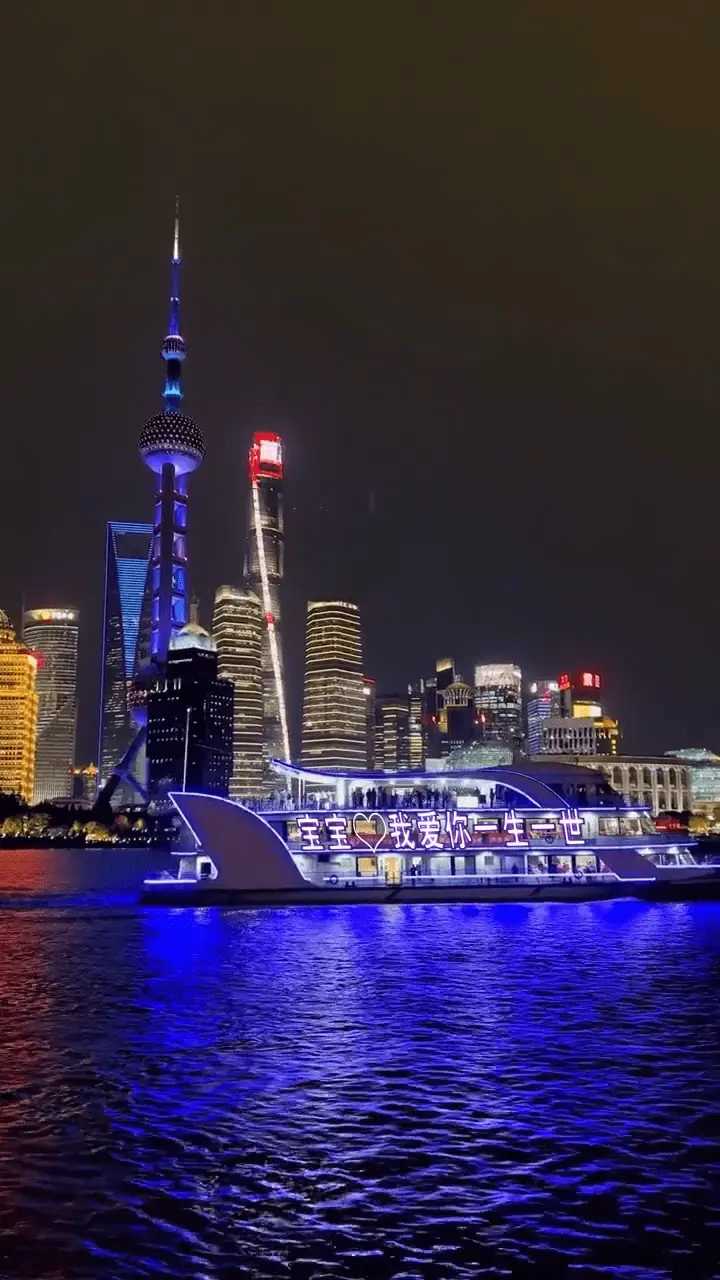 L10上海轮船夜景